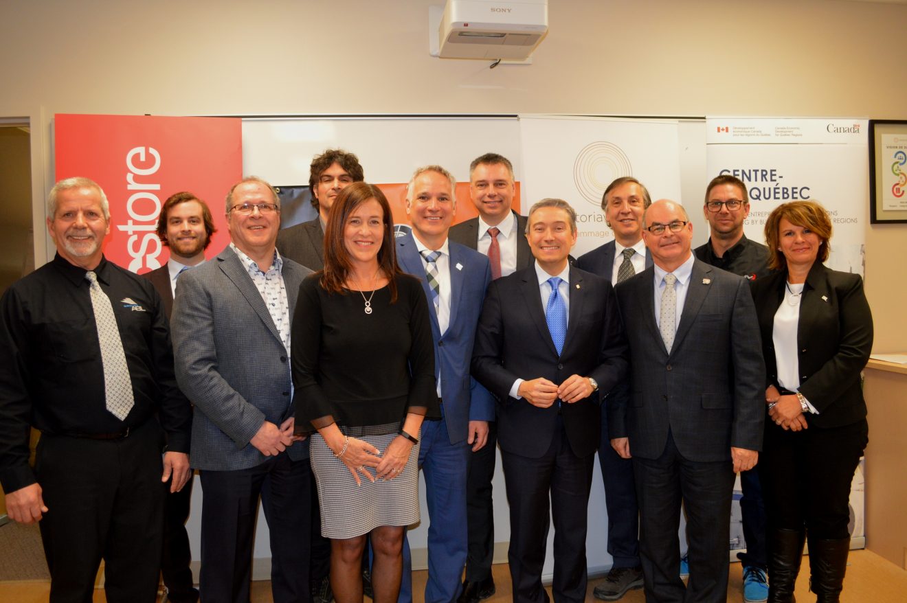 Support for the development of five businesses in the Centre du Québec region